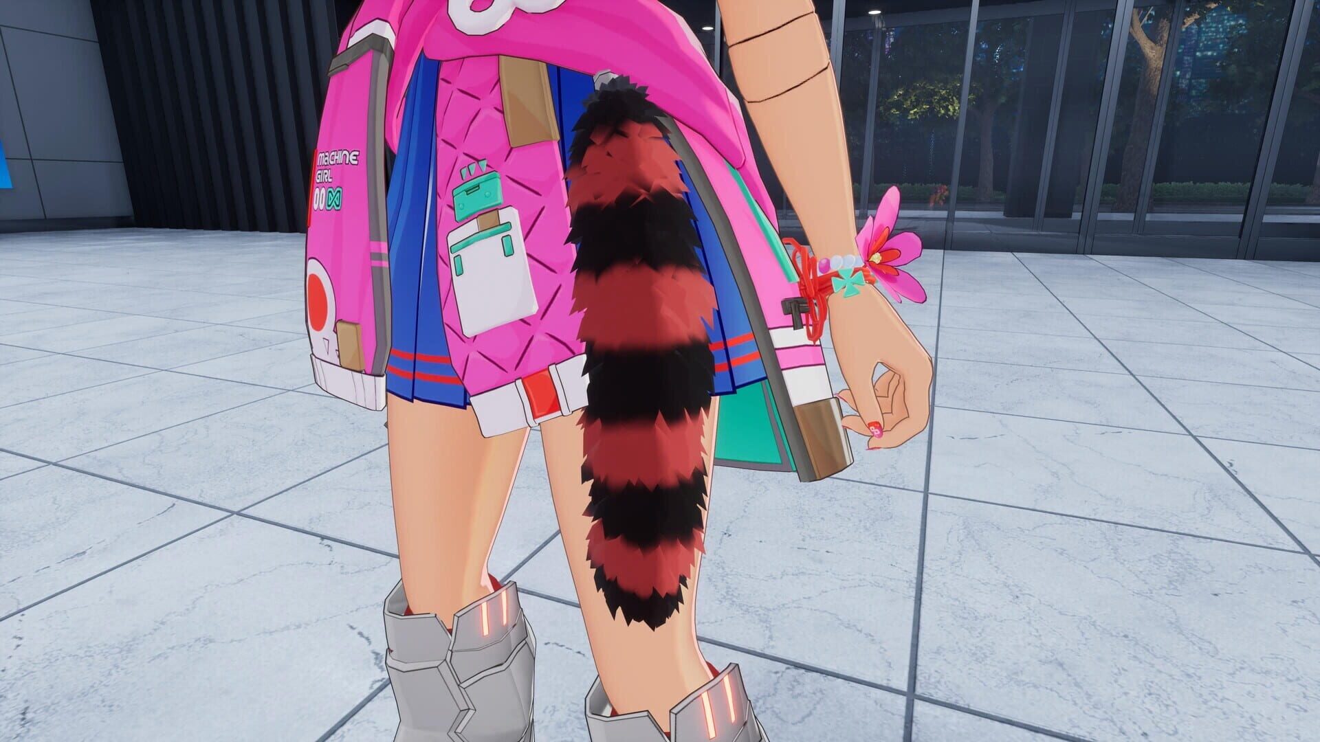 Full Metal Schoolgirl: Accessory - "Red Raccoon Tail"