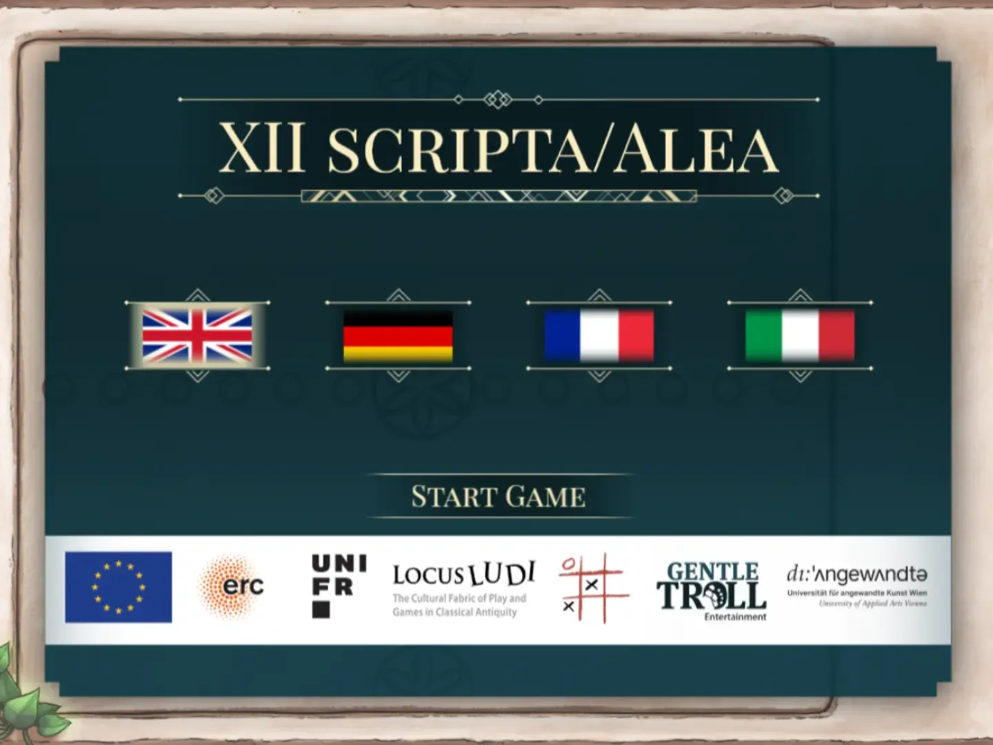 XII Scripta/Alea
