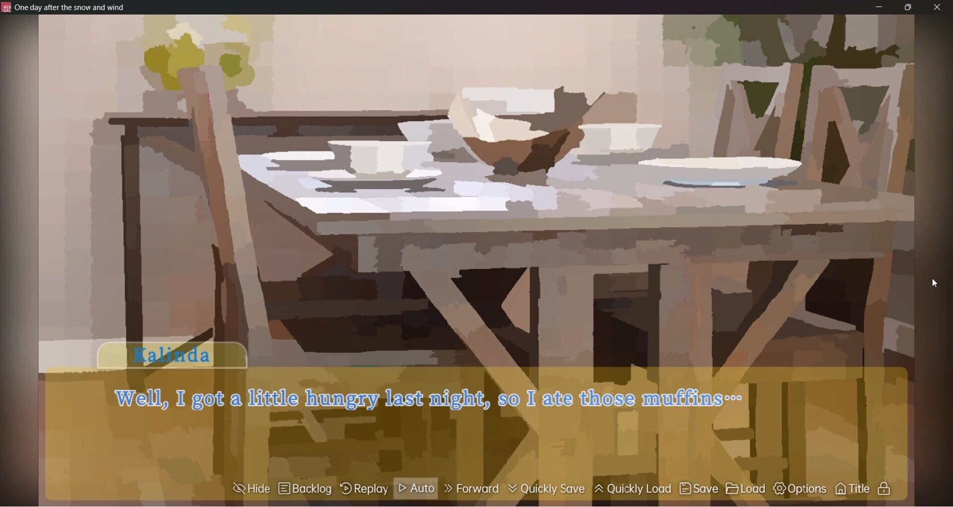 One Day After the Snow and Wind