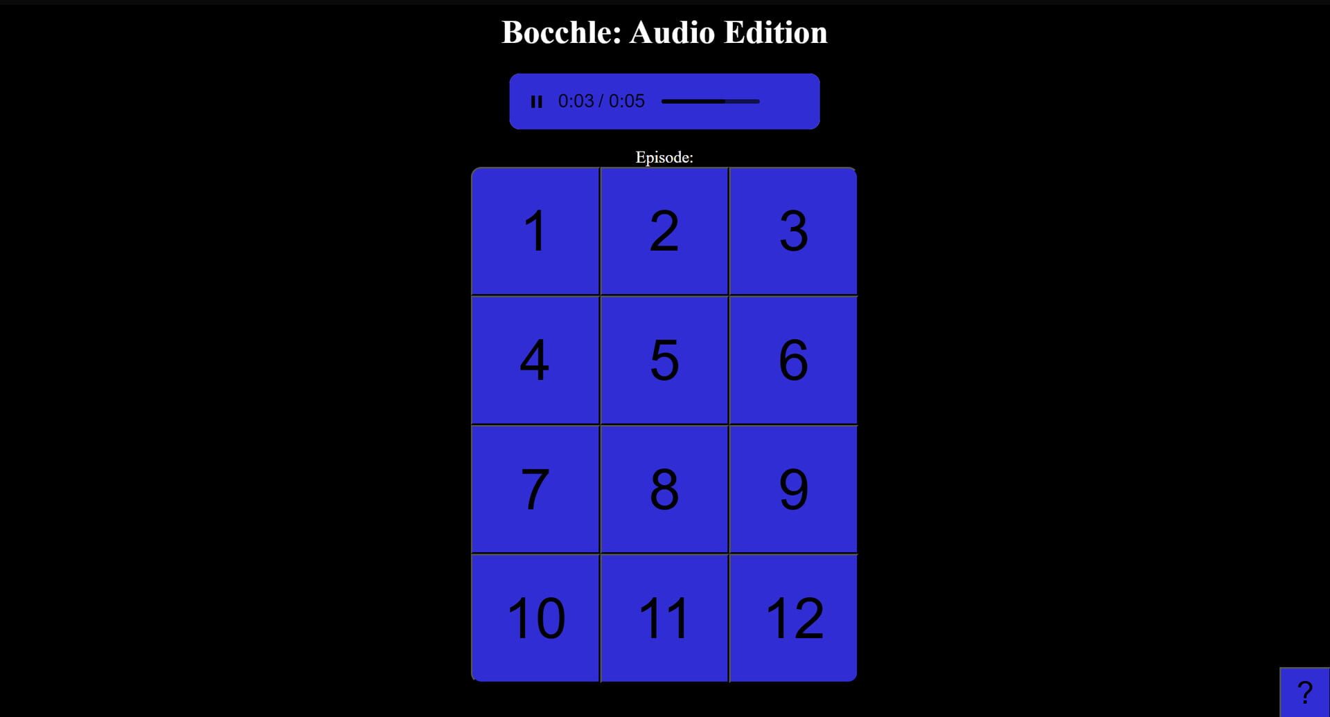 Bocchle: Audio Edition - Screenshot