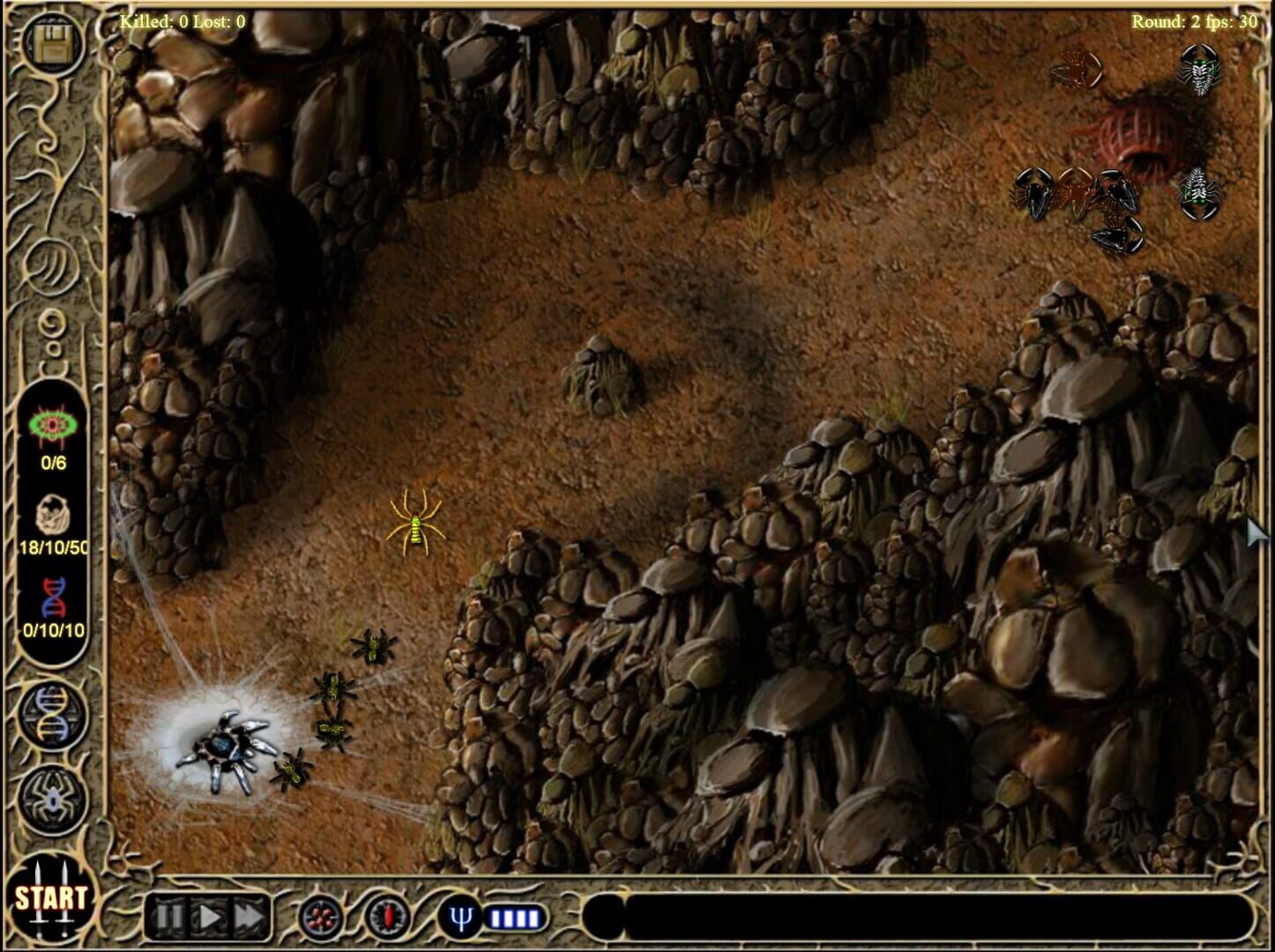 Arachnid Wars - Screenshot