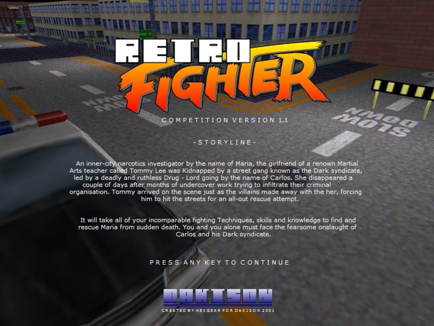 Retro Fighter · 游戏截图