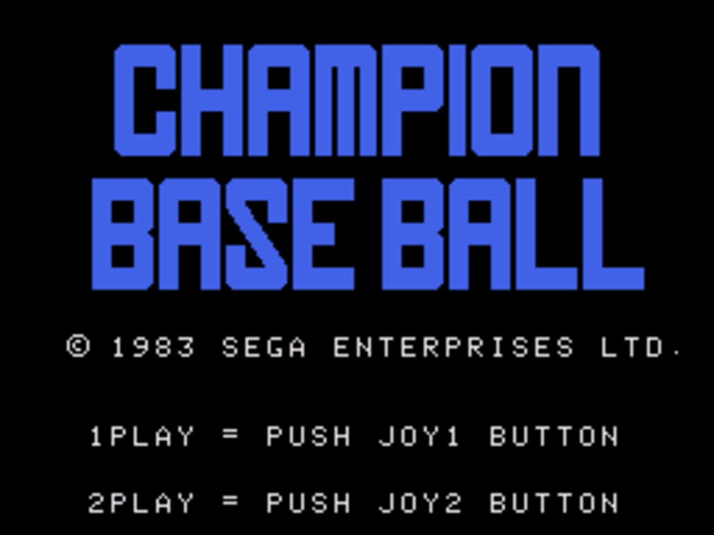 Champion Baseball · 游戏截图