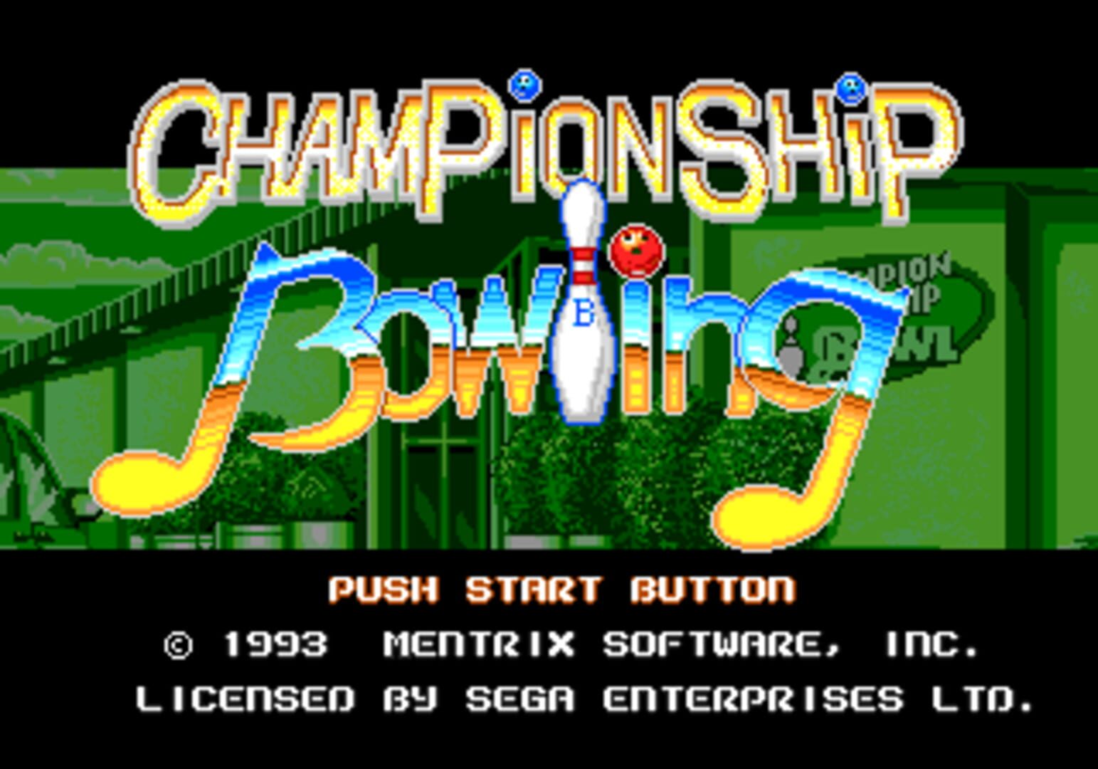 Championship Bowling · 游戏截图