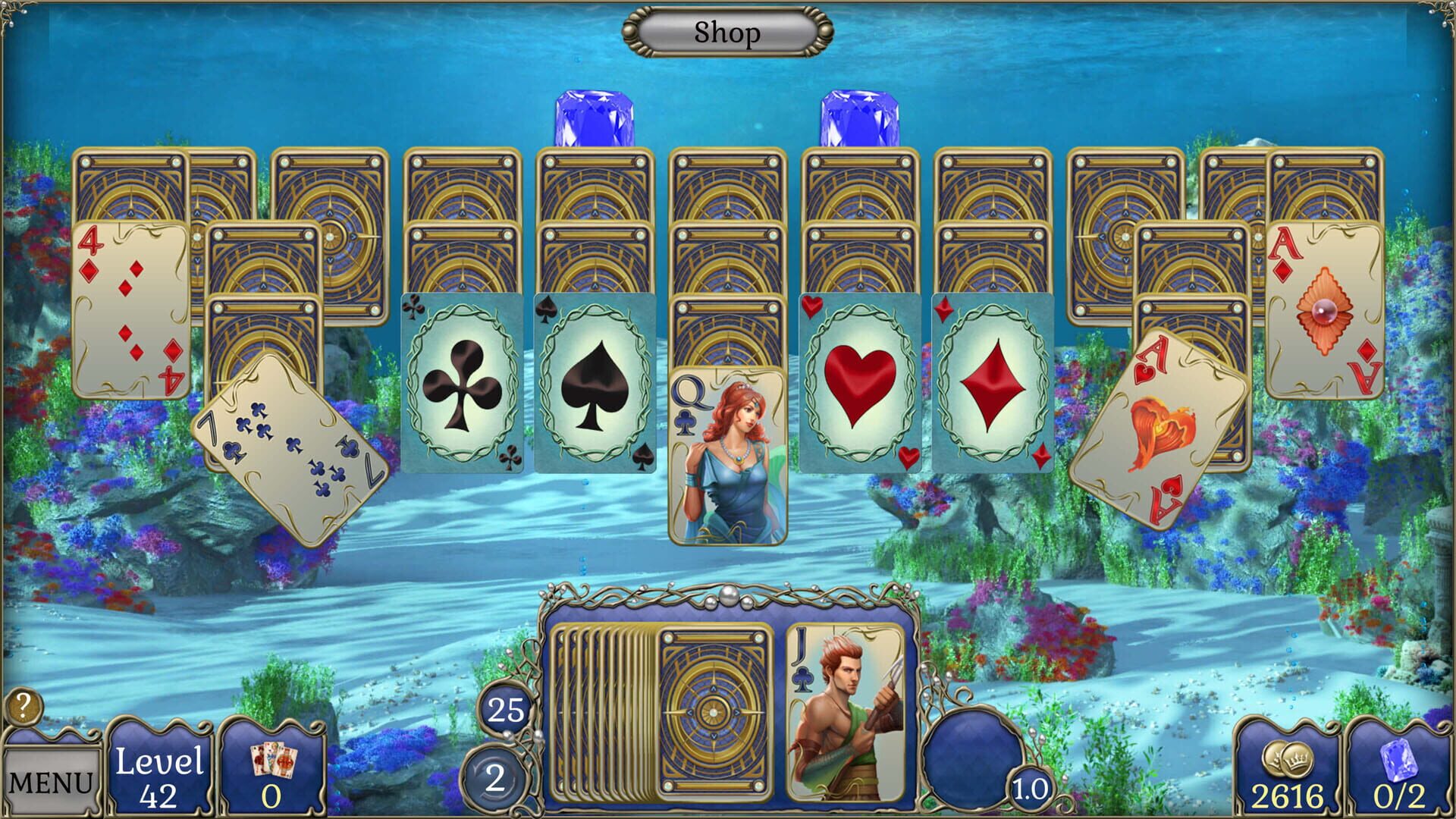 Jewel Match Atlantis Solitaire 5: Collector's Edition - Capture 4