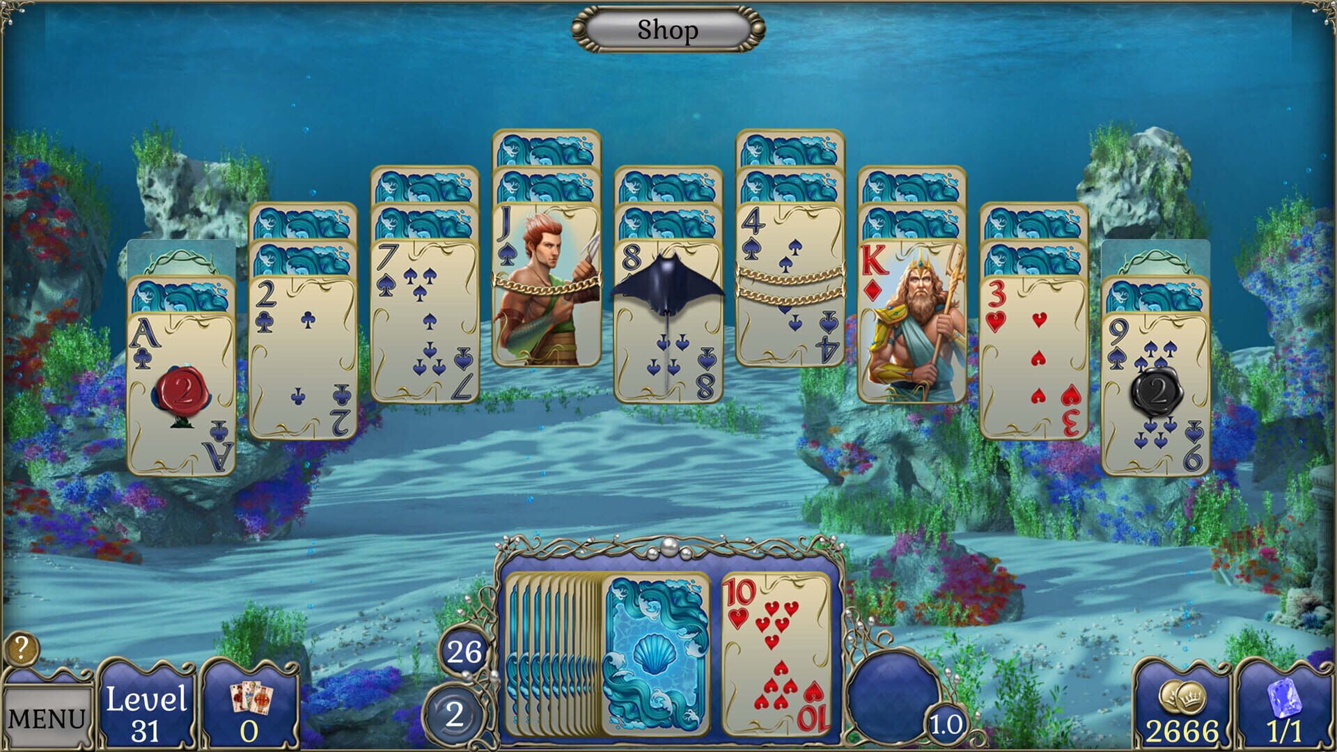 Jewel Match Atlantis Solitaire 5: Collector's Edition - Capture 5