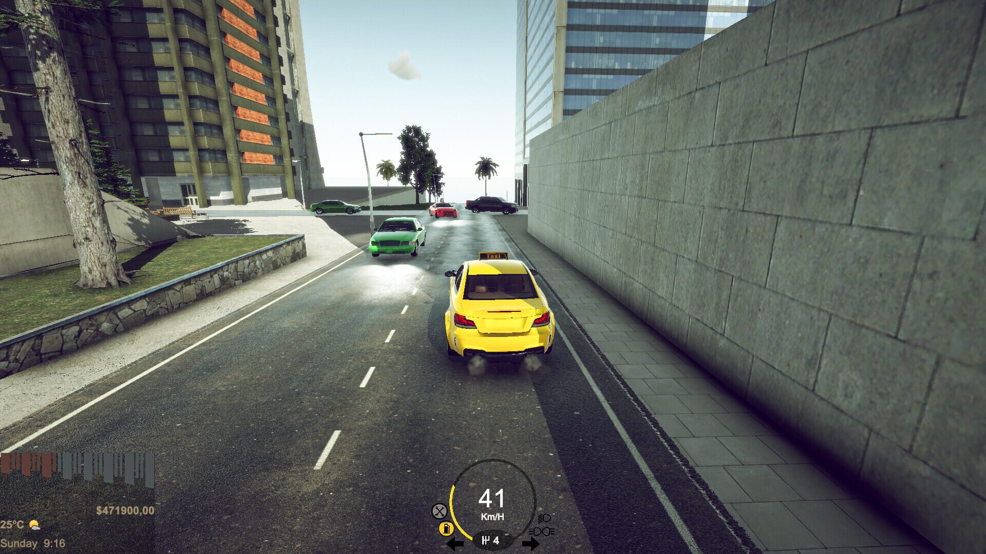 Onefold Taxi Simulator - Screenshot