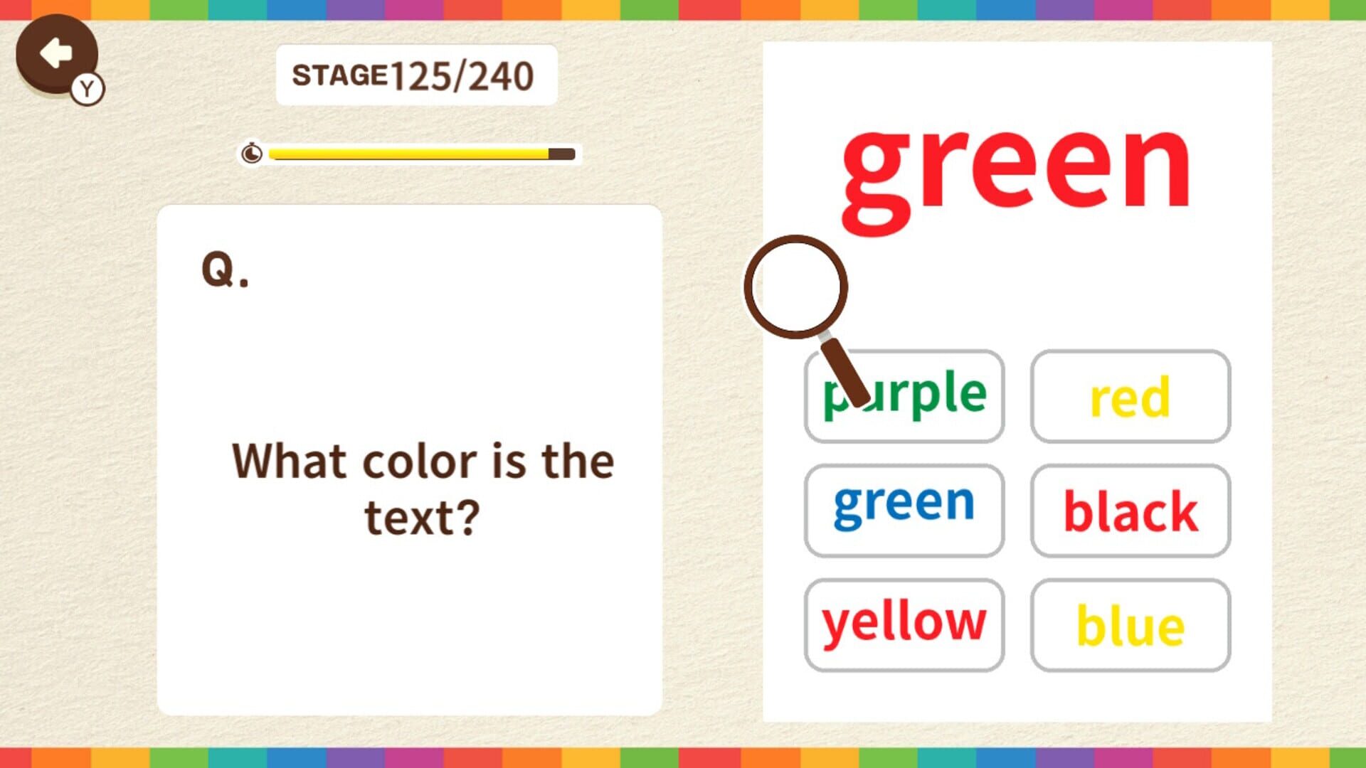 Color Mismatch Brain Quiz
