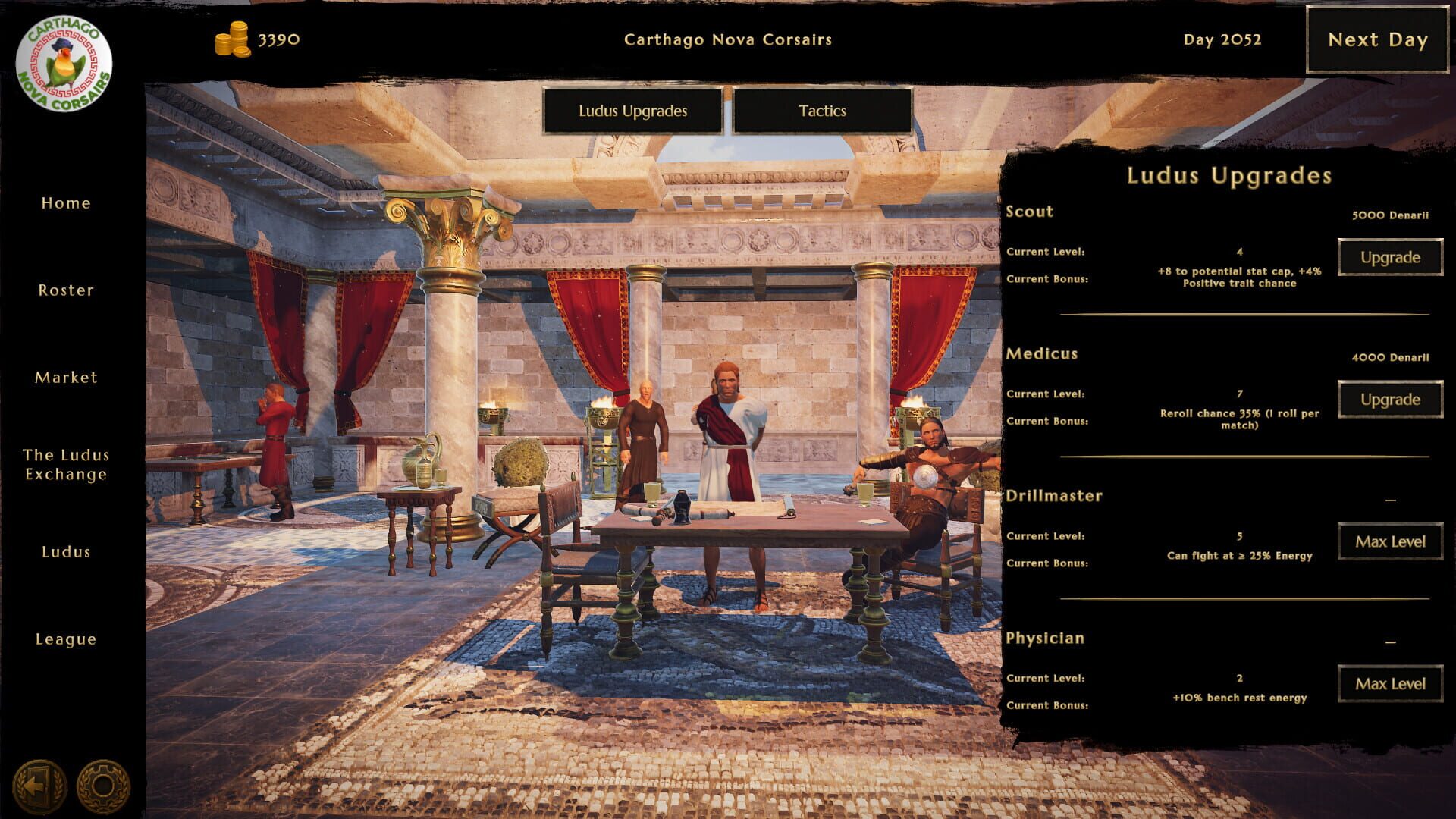 Ludus Magnatus: Gladiator Manager Simulator