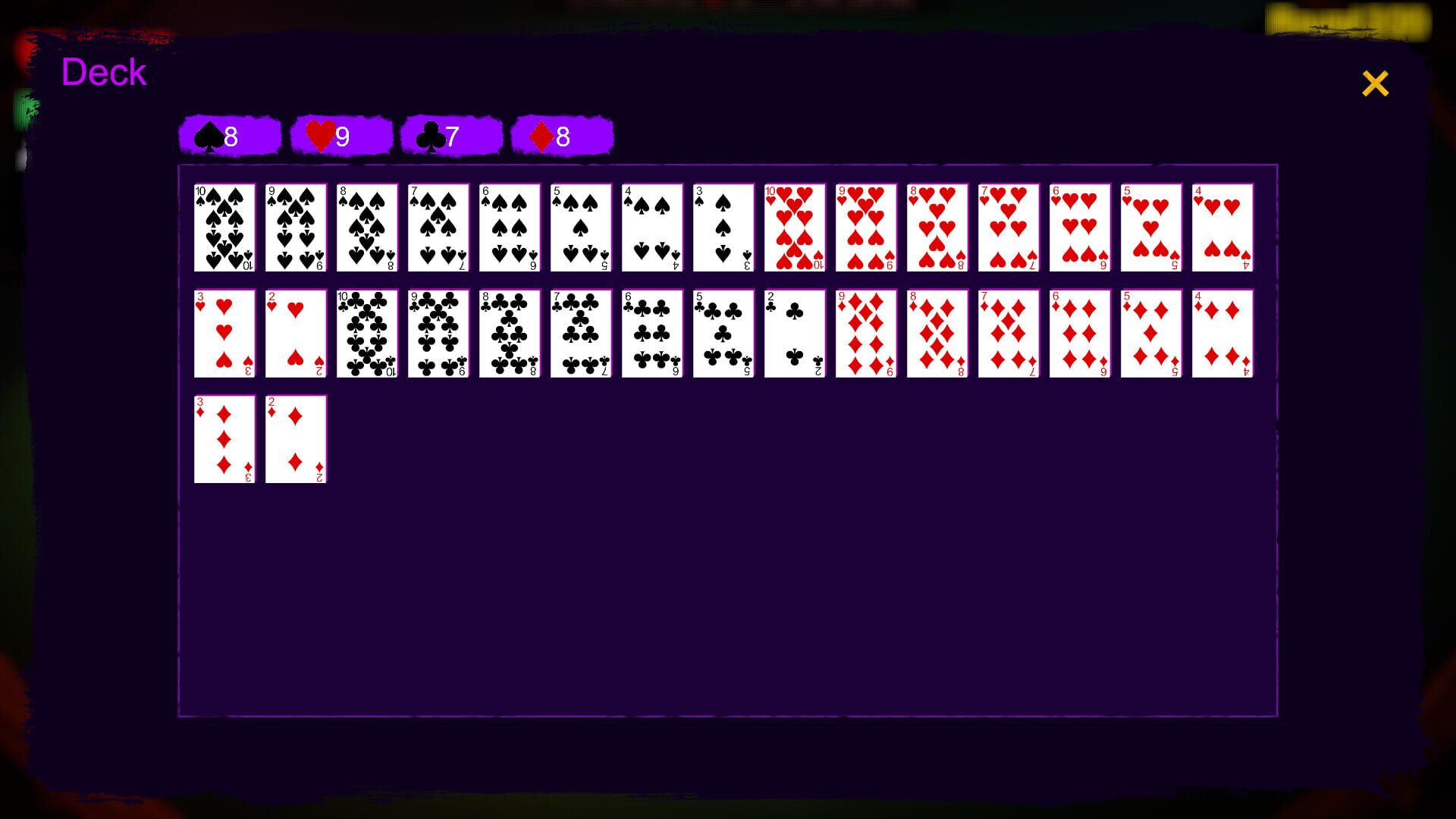 May the Cards Lay Out a Straight