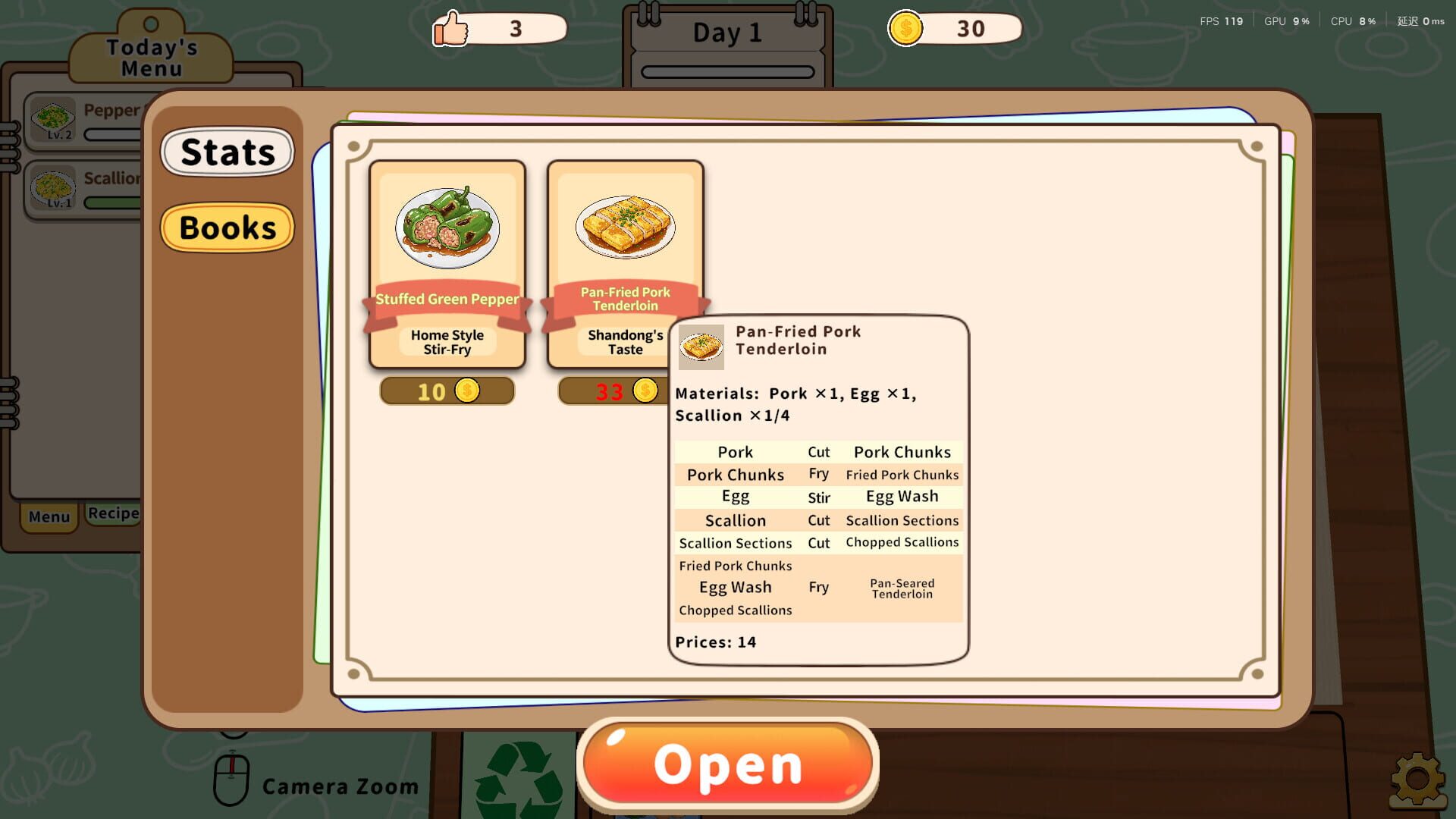 Card Sim: Chinese Restaurant