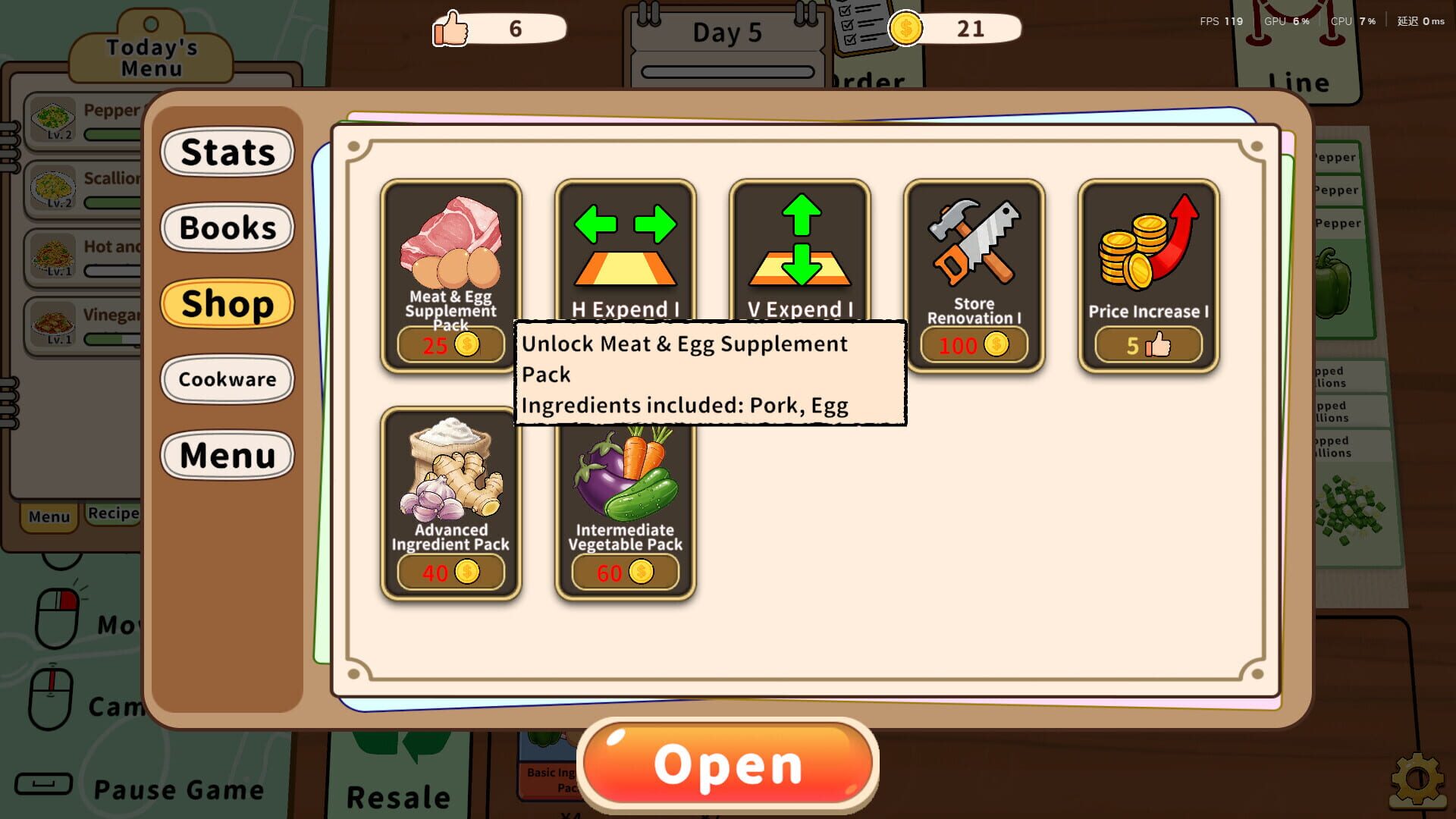 Card Sim: Chinese Restaurant