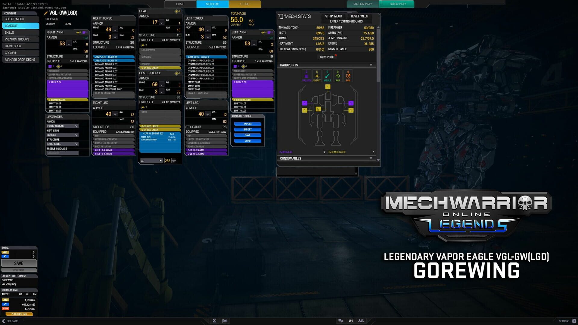 MechWarrior Online: Gorewing Legendary Mech Pack