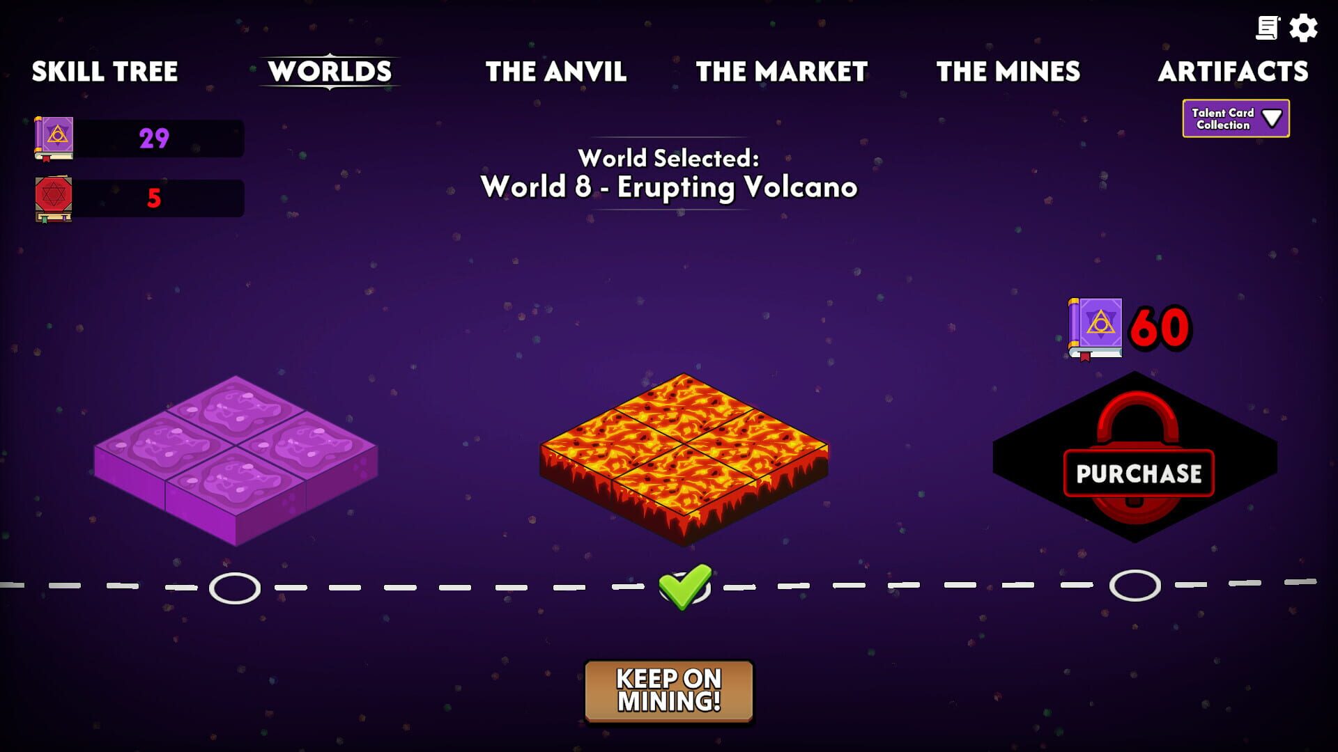 Keep on Mining!: Worlds