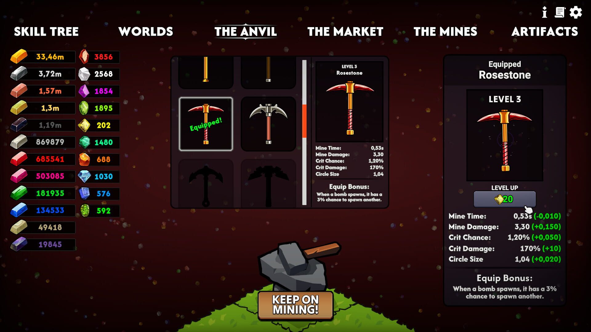 Keep on Mining!: Worlds