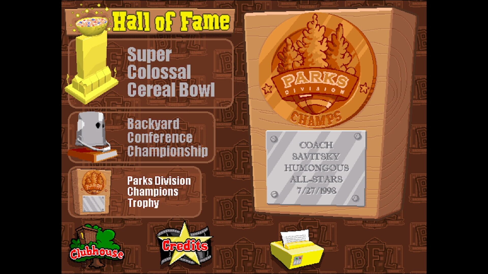 Backyard Football '99