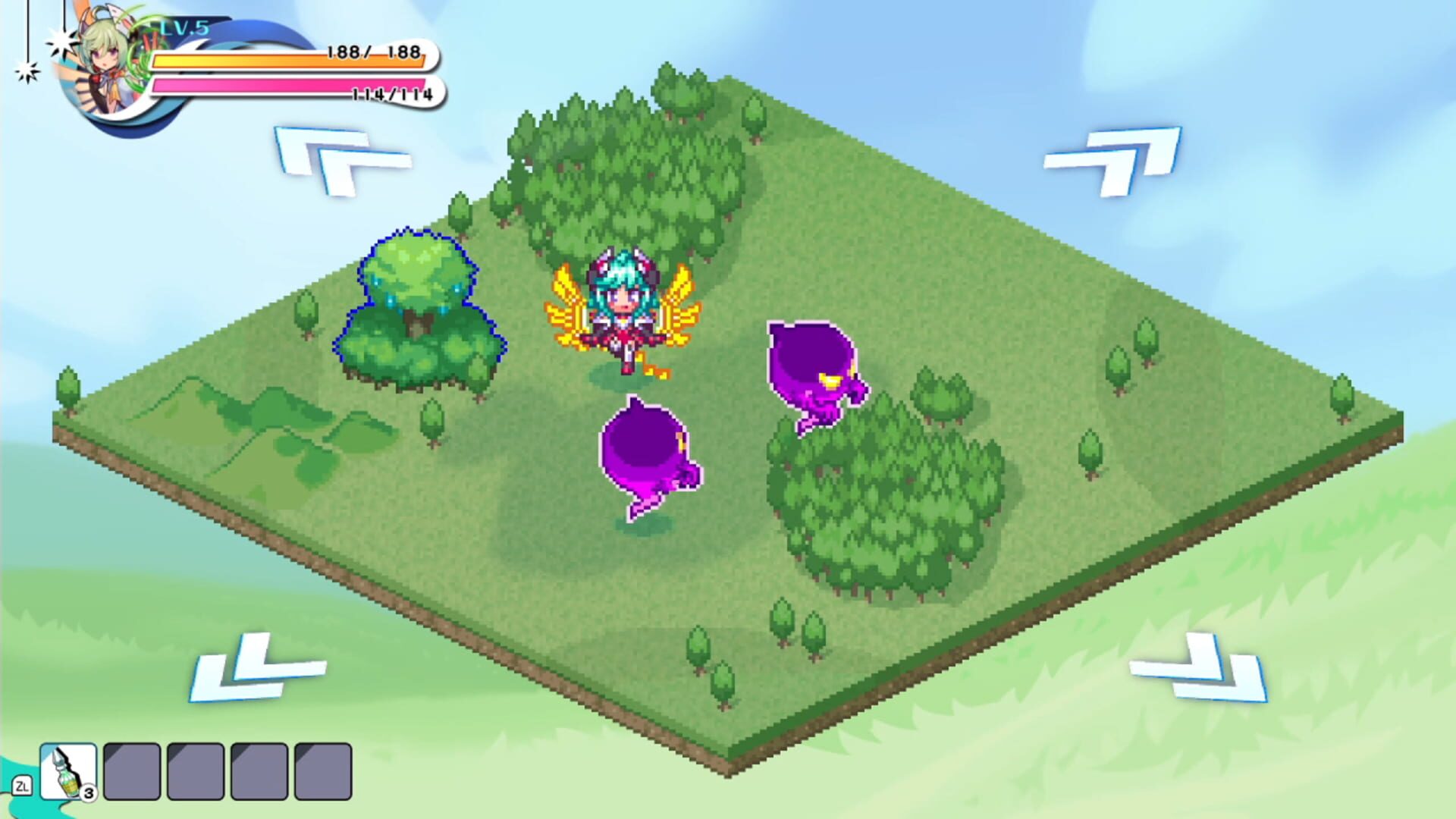 Kingdom's Return: Time-Eating Fruit and the Ancient Monster - "Azure Striker Gunvolt" Crossover Character Skin screenshot