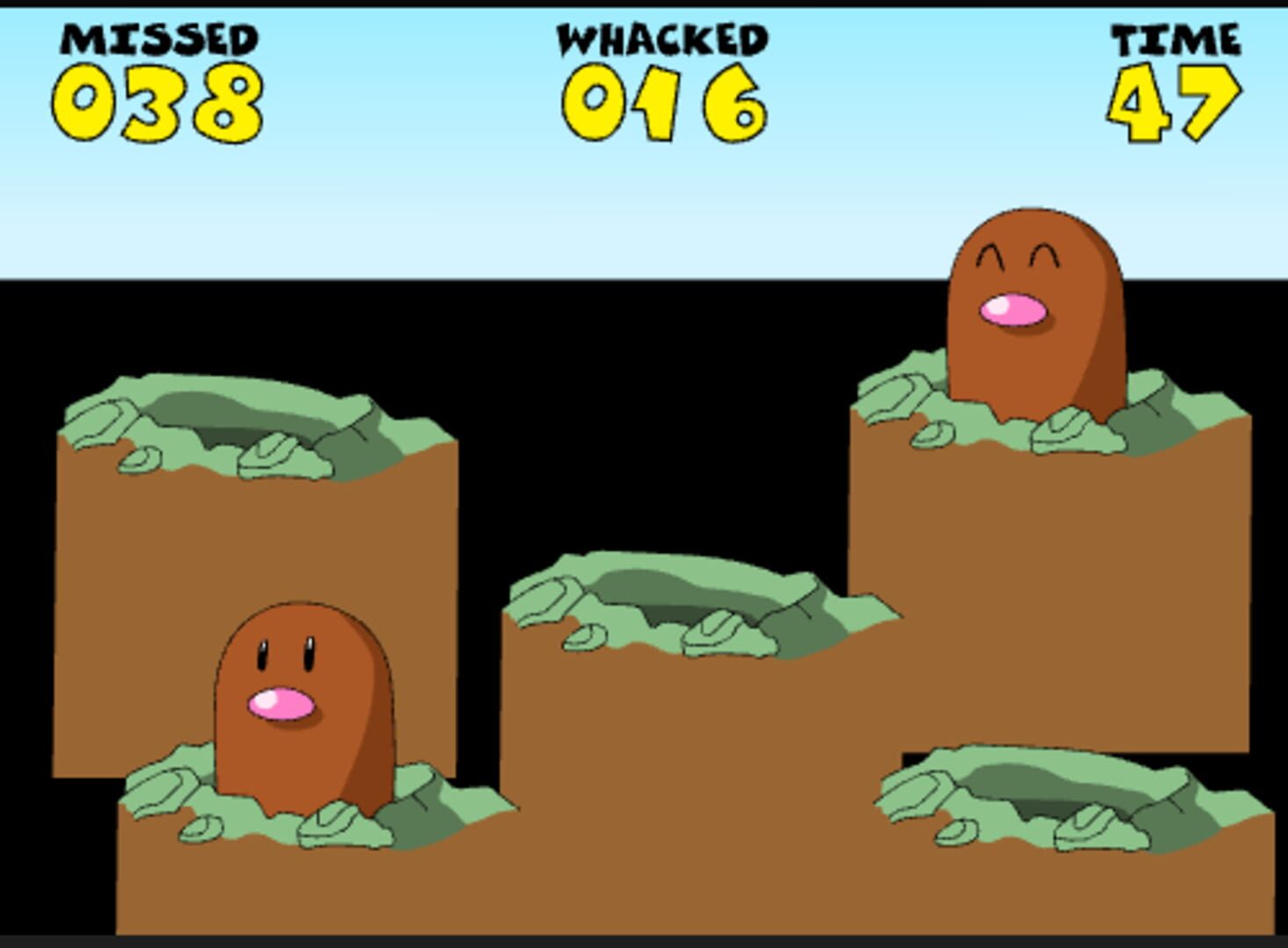 Whack a Dicklett · 游戏截图