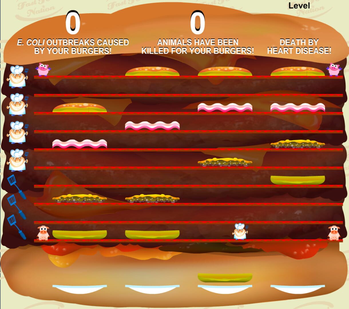 The Fast Food Nation Game · 游戏截图
