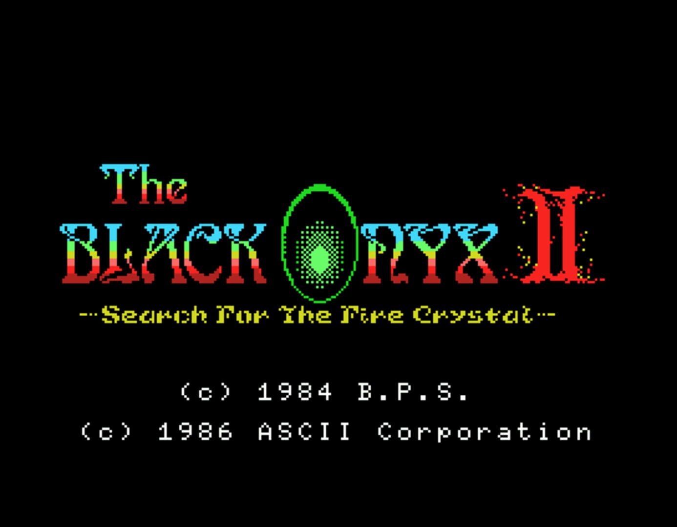 The Black Onyx II: Search for the Fire Crystal - Screenshot