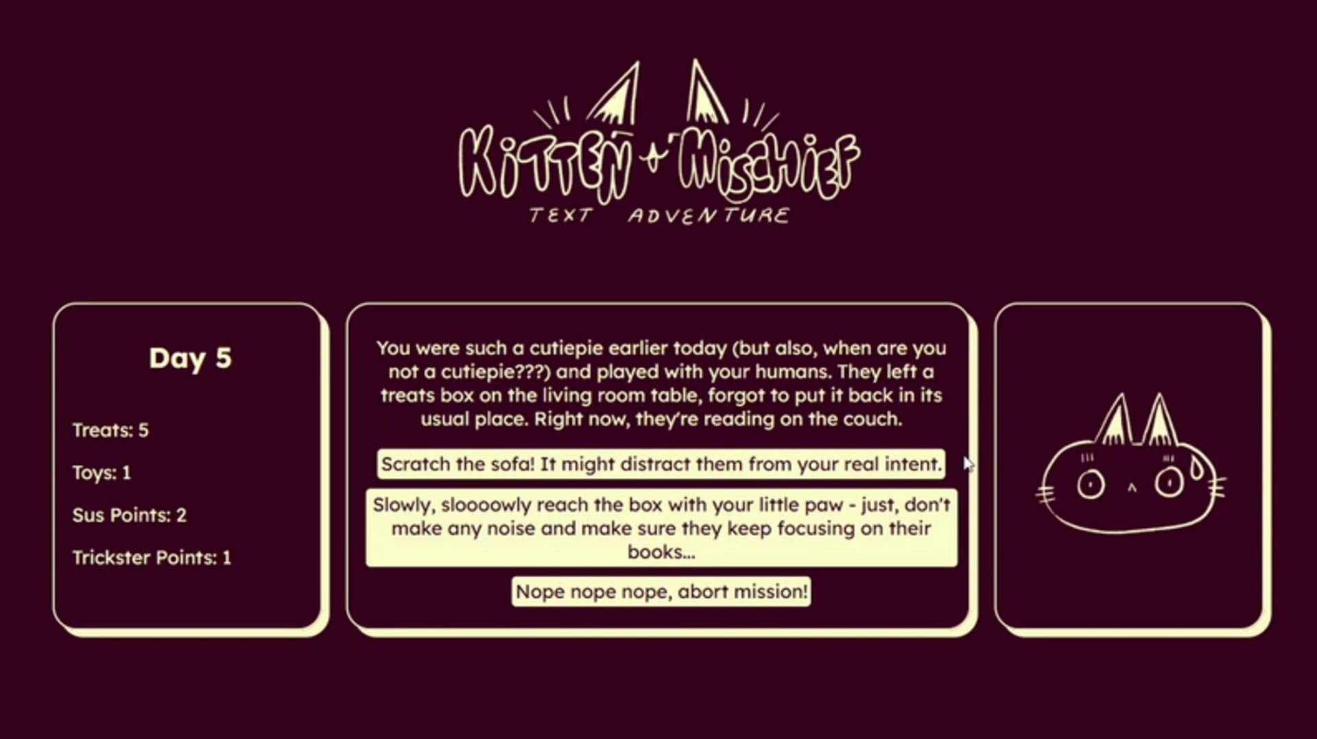 Kitten Mischief - Screenshot