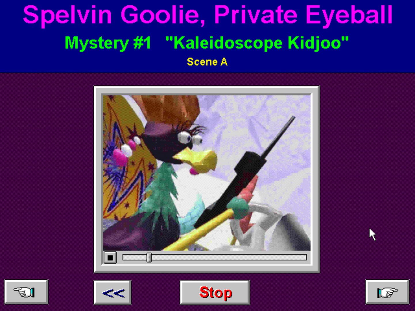 Spelvin Goolie, Private Eyeball · 游戏截图