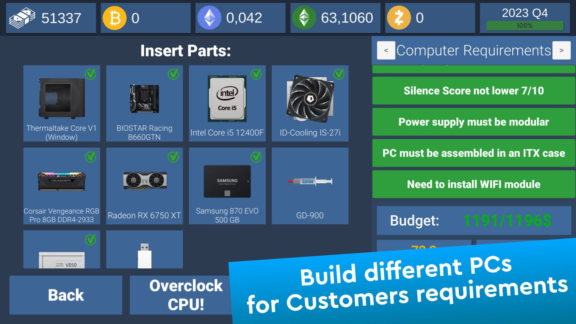 PC Creator Simulator - Screenshot