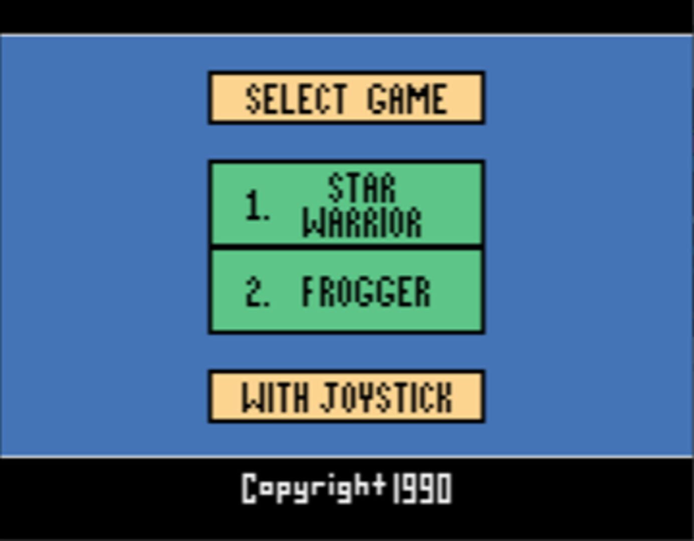 2 Pak Special: Star Warrior/Frogger - Screenshot
