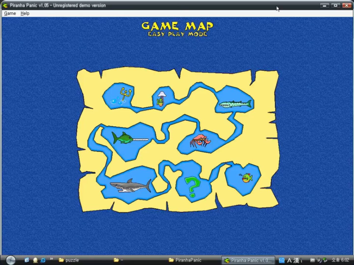 Piranha Panic - Screenshot