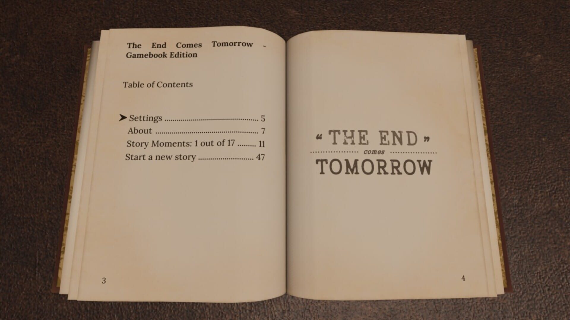 The End Comes Tomorrow: Gamebook Edition screenshot
