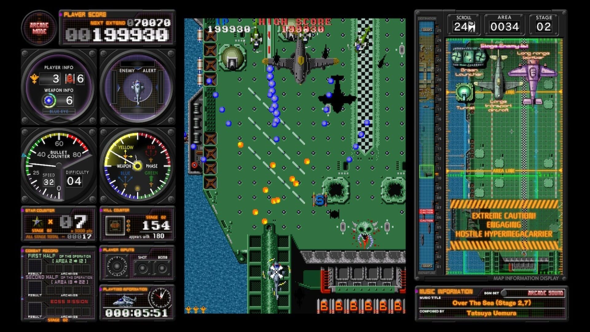 Kyukyoku TigerHeli: Toaplan Arcade Garage - Screenshot