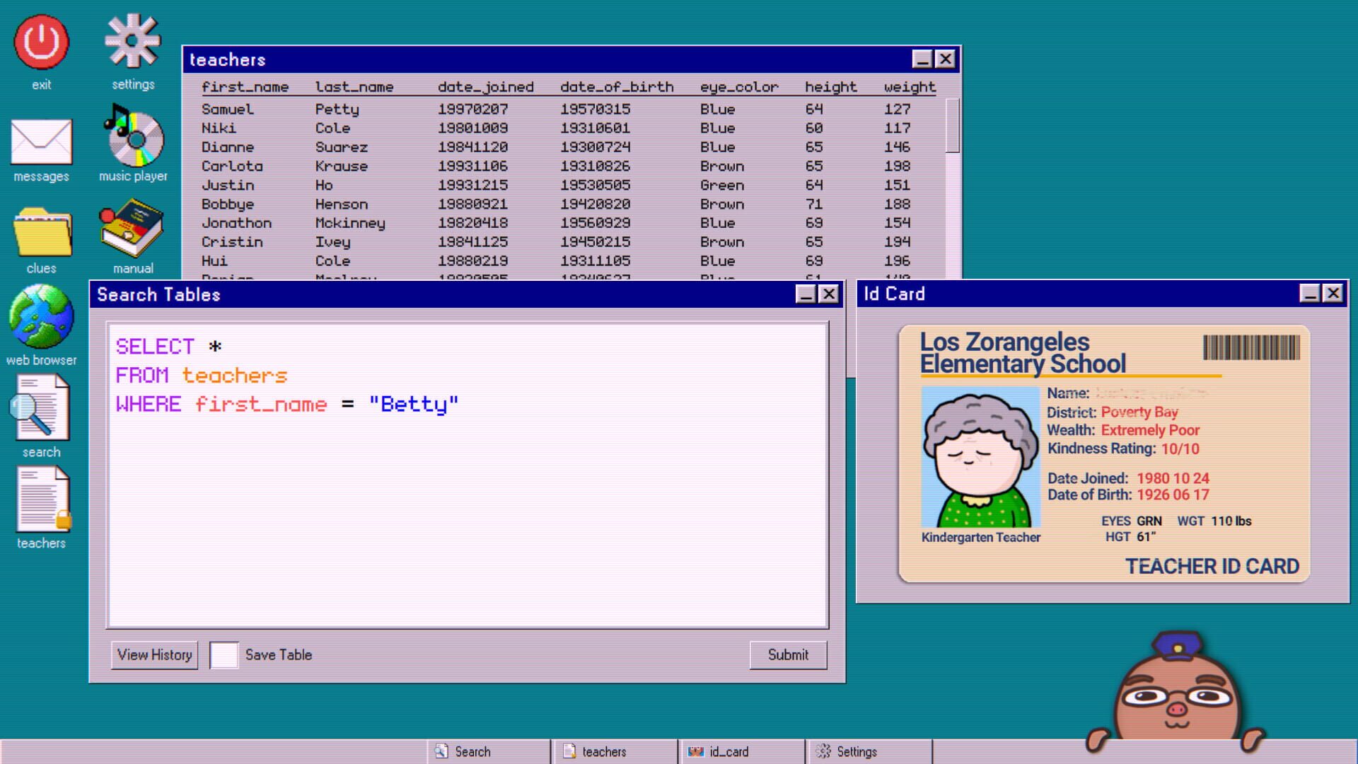 Database Detective: Minor Crimes Division
