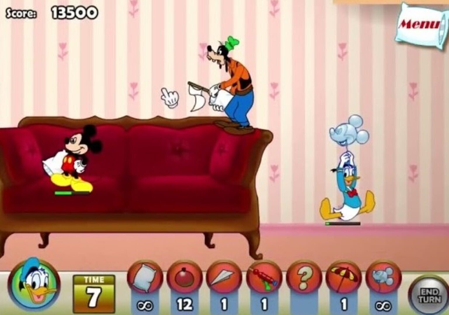 Mickey & Friends in Pillow Fight! · 游戏截图
