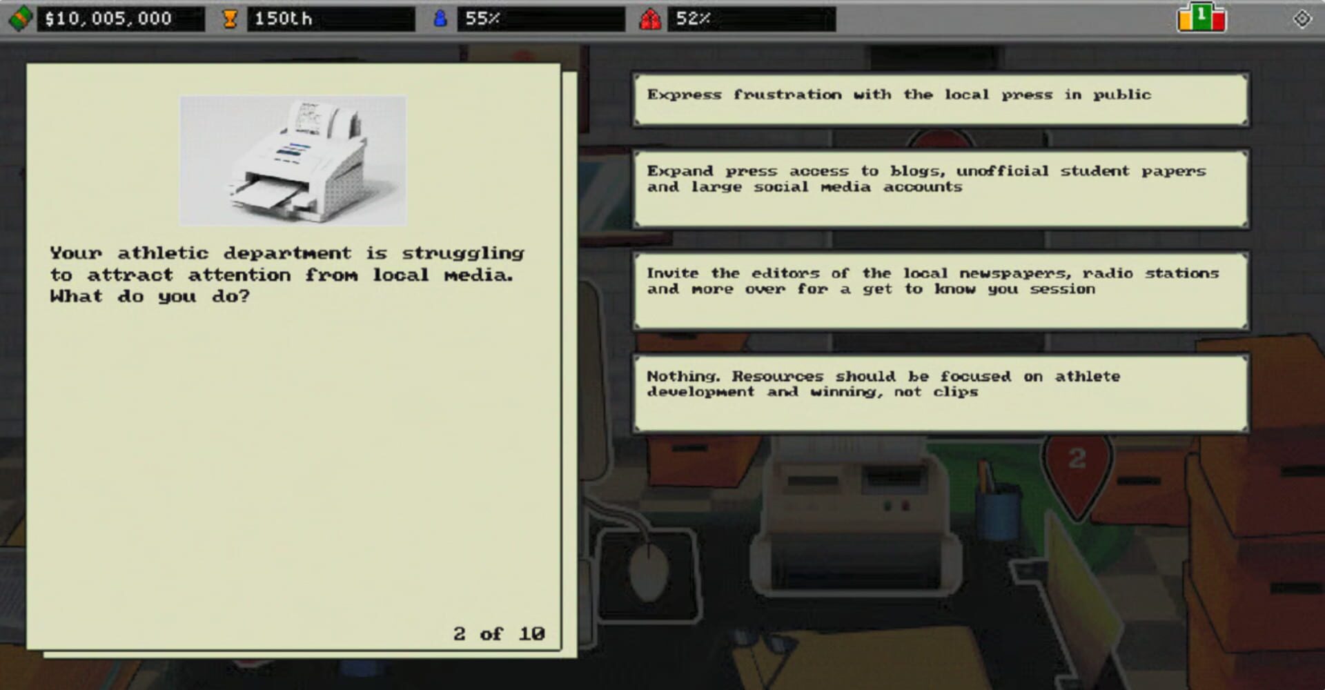 Athletic Director Simulator 4000