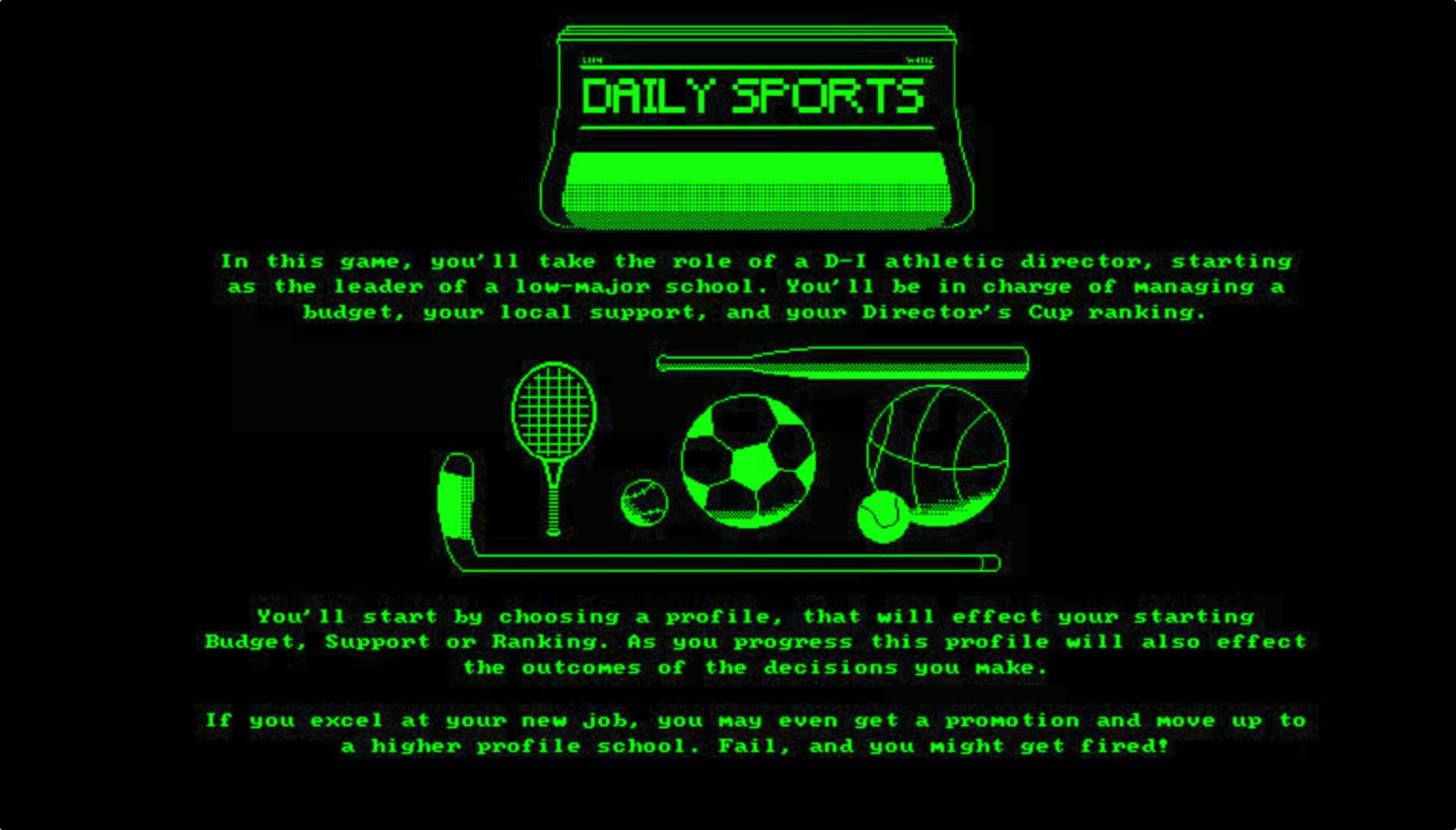 Athletic Director Simulator 4000