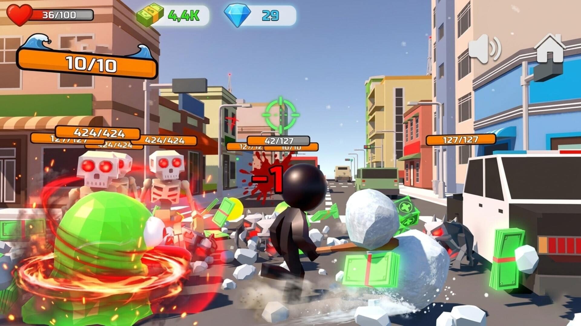 Stickman Monster Battle 3D - Screenshot