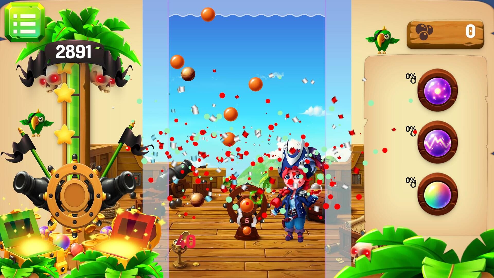 Bubble Shooter Piratey - Screenshot