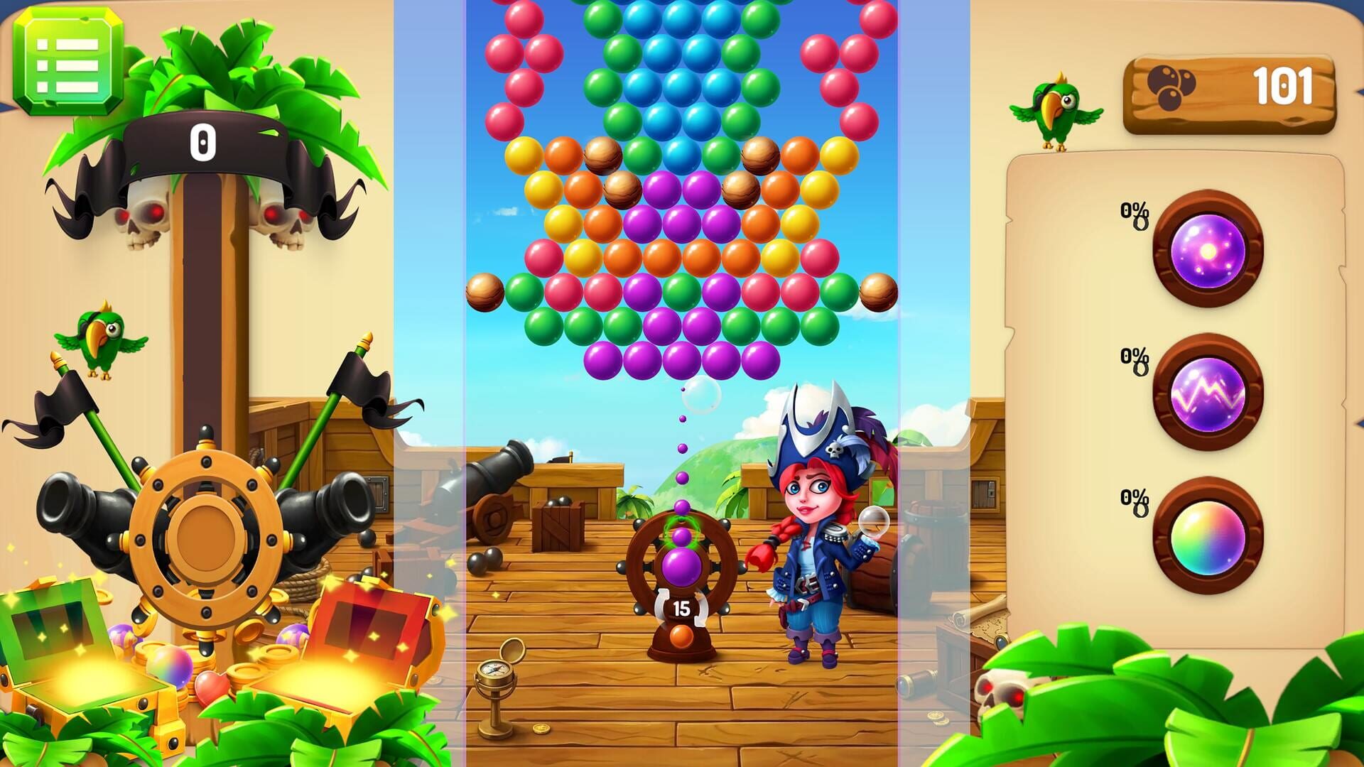 Bubble Shooter Piratey - Screenshot