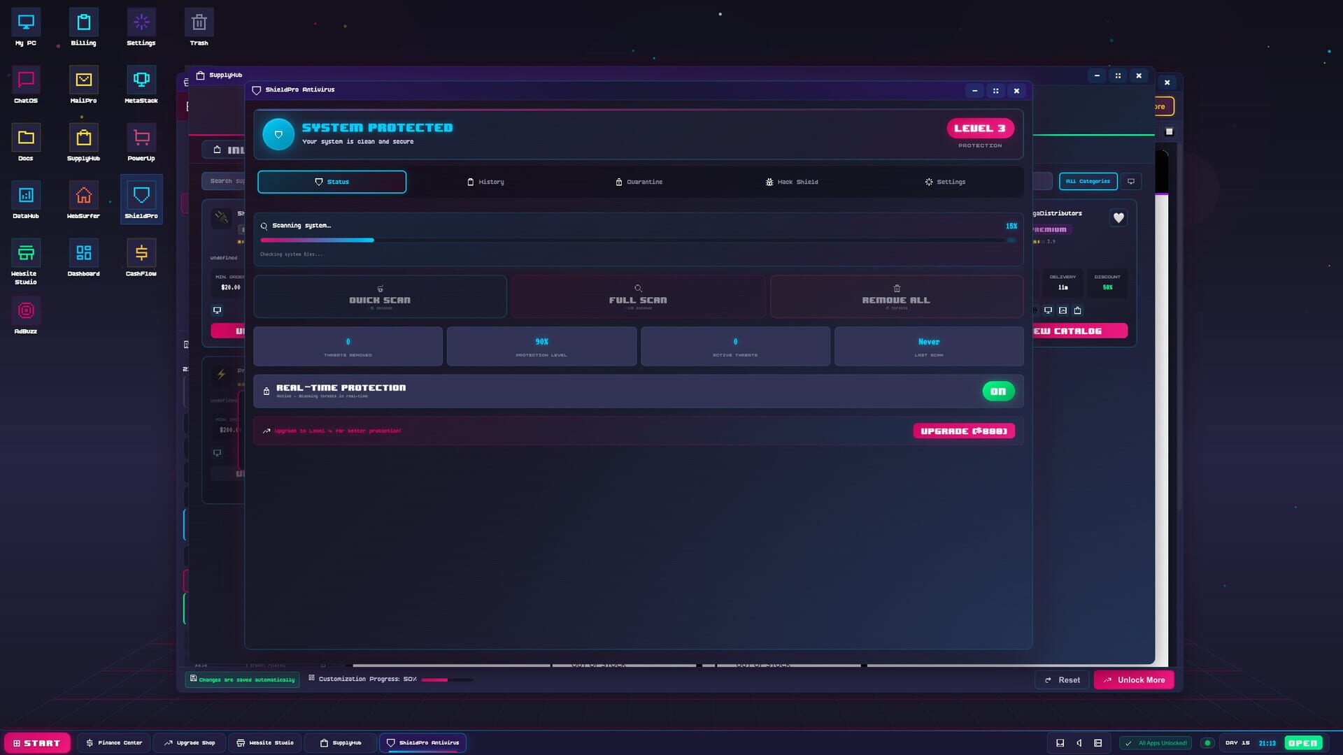 Cart Panic! OS: E-Commerce Tycoon - Screenshot