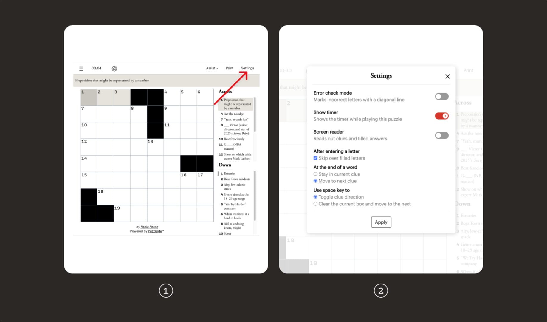 Crossword - Screenshot
