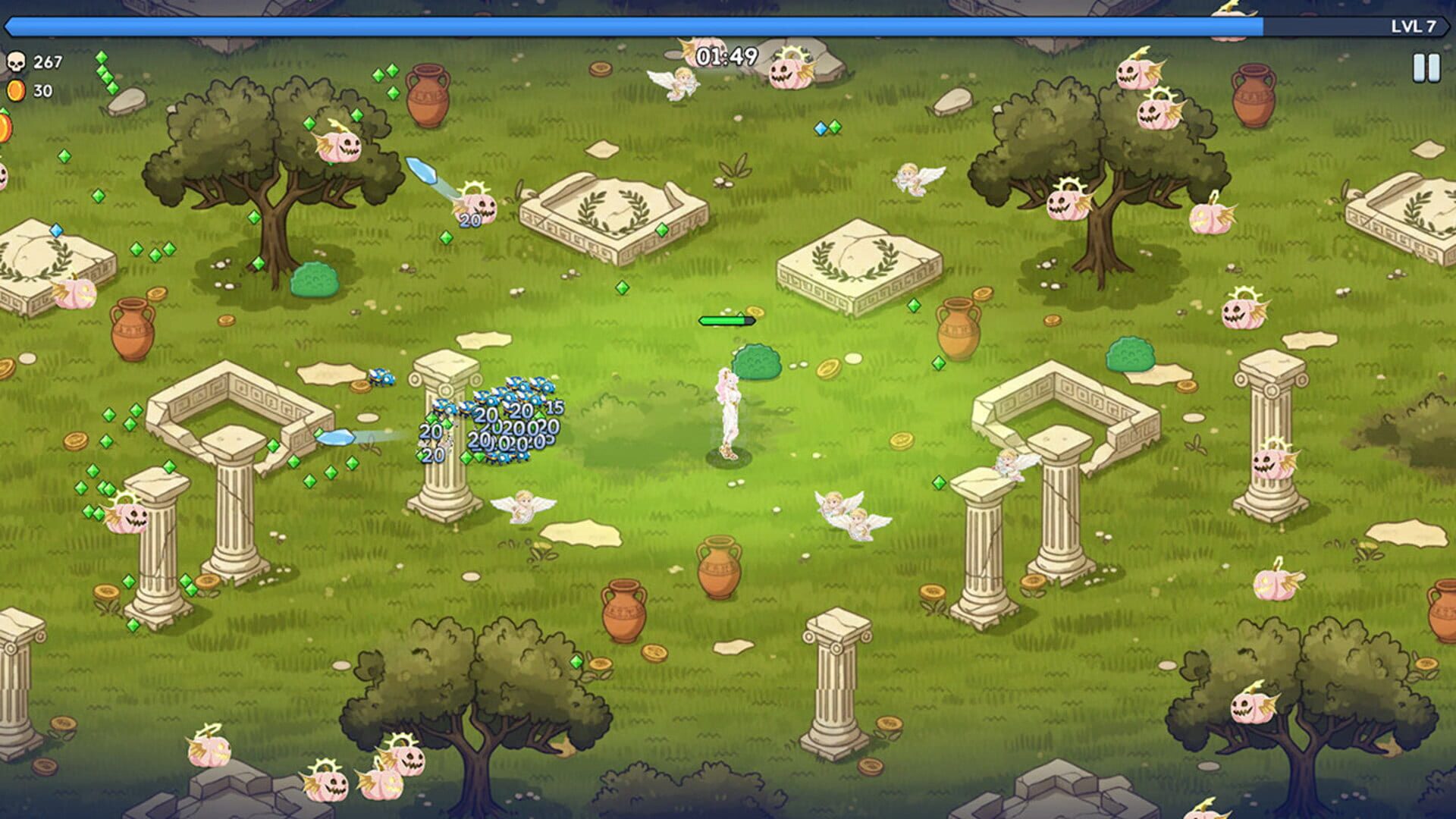 Aphrodite Evolve Weapons Survivor: Greek Gods Versus Heaven