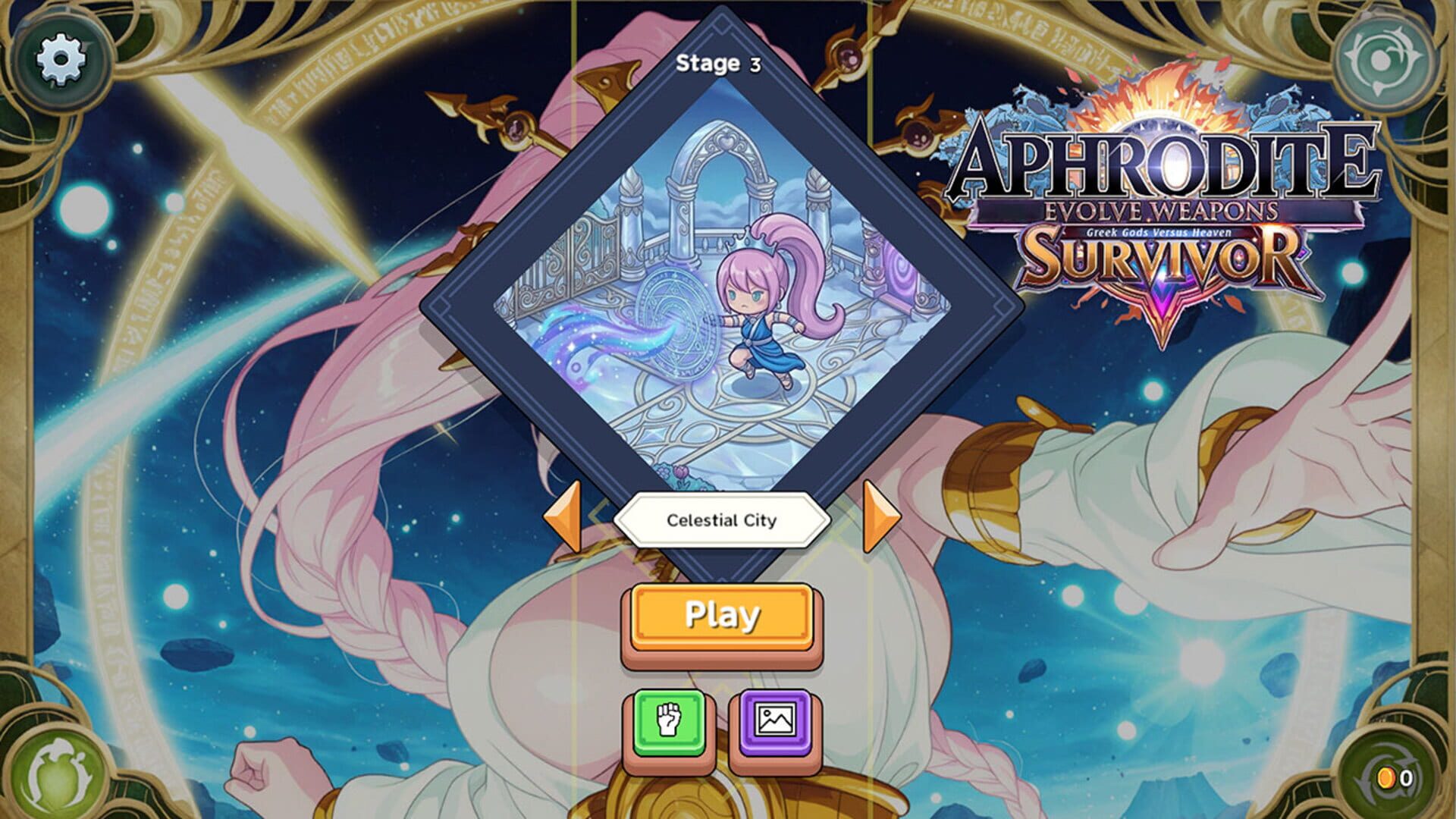 Aphrodite Evolve Weapons Survivor: Greek Gods Versus Heaven - Screenshot