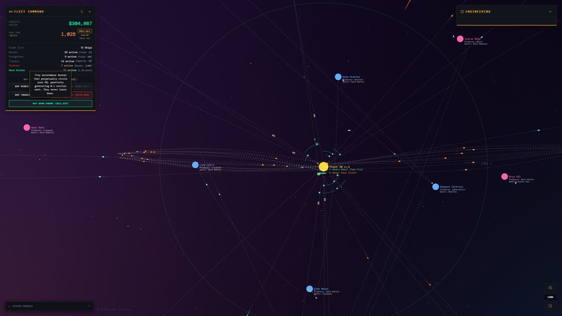 Desk Space: Idle Spacefleet clicker