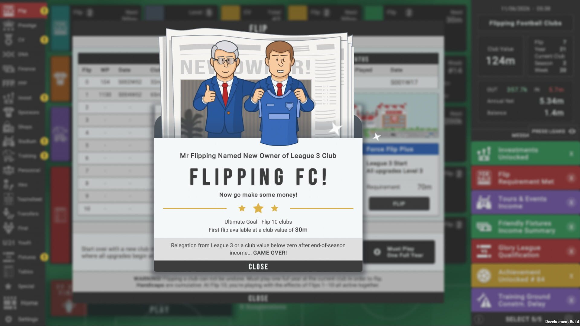 Flipping Football Clubs