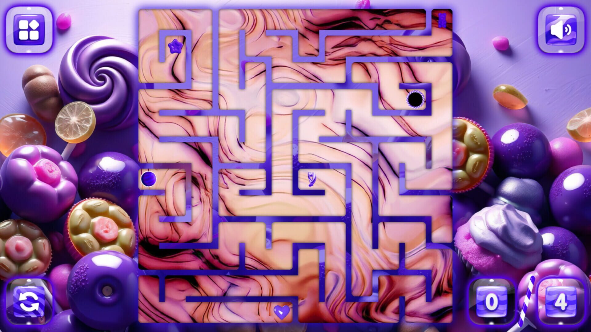 Sweetie Candy Maze: Violet Plum