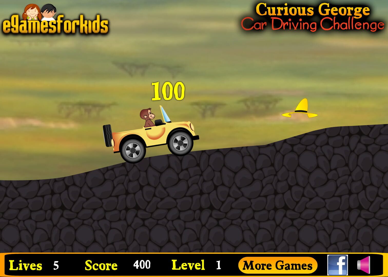Curious George Car Driving Challenge · 游戏截图