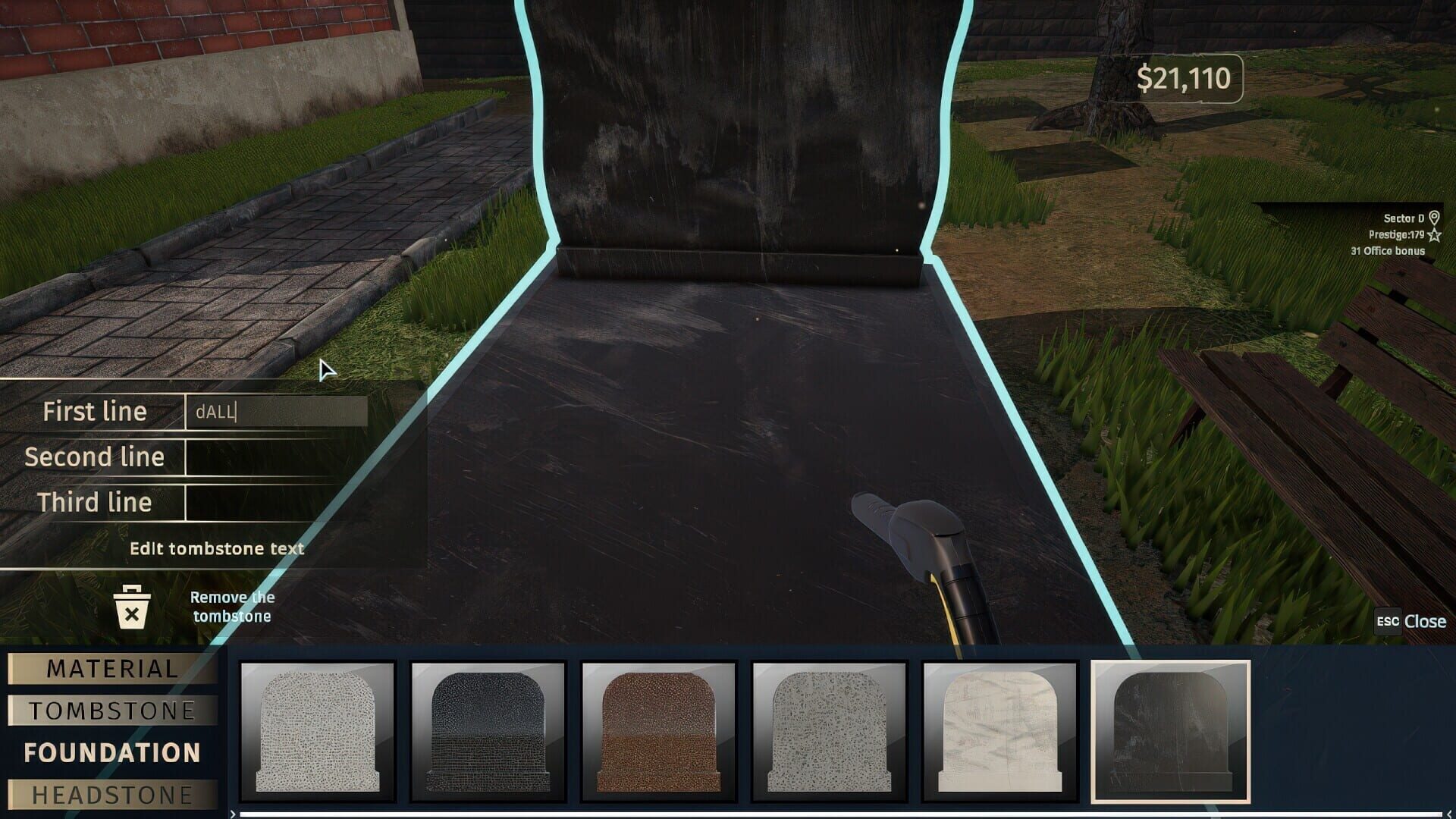 Cemetery Simulator