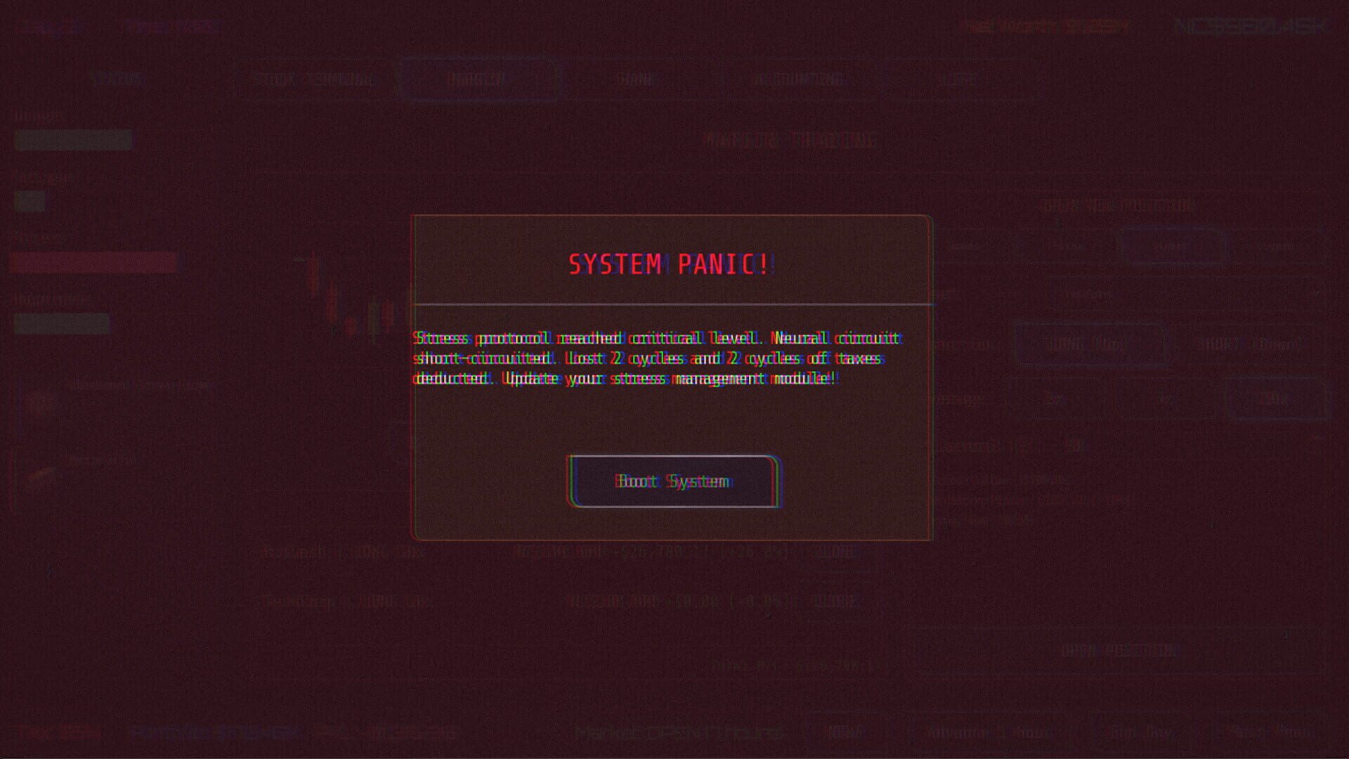 Neo Capitalist: Stock Market Survival Simulator