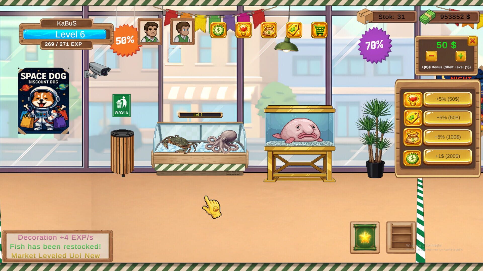 Supermarket Simulator: Idle Tycoon Clicker - Screenshot