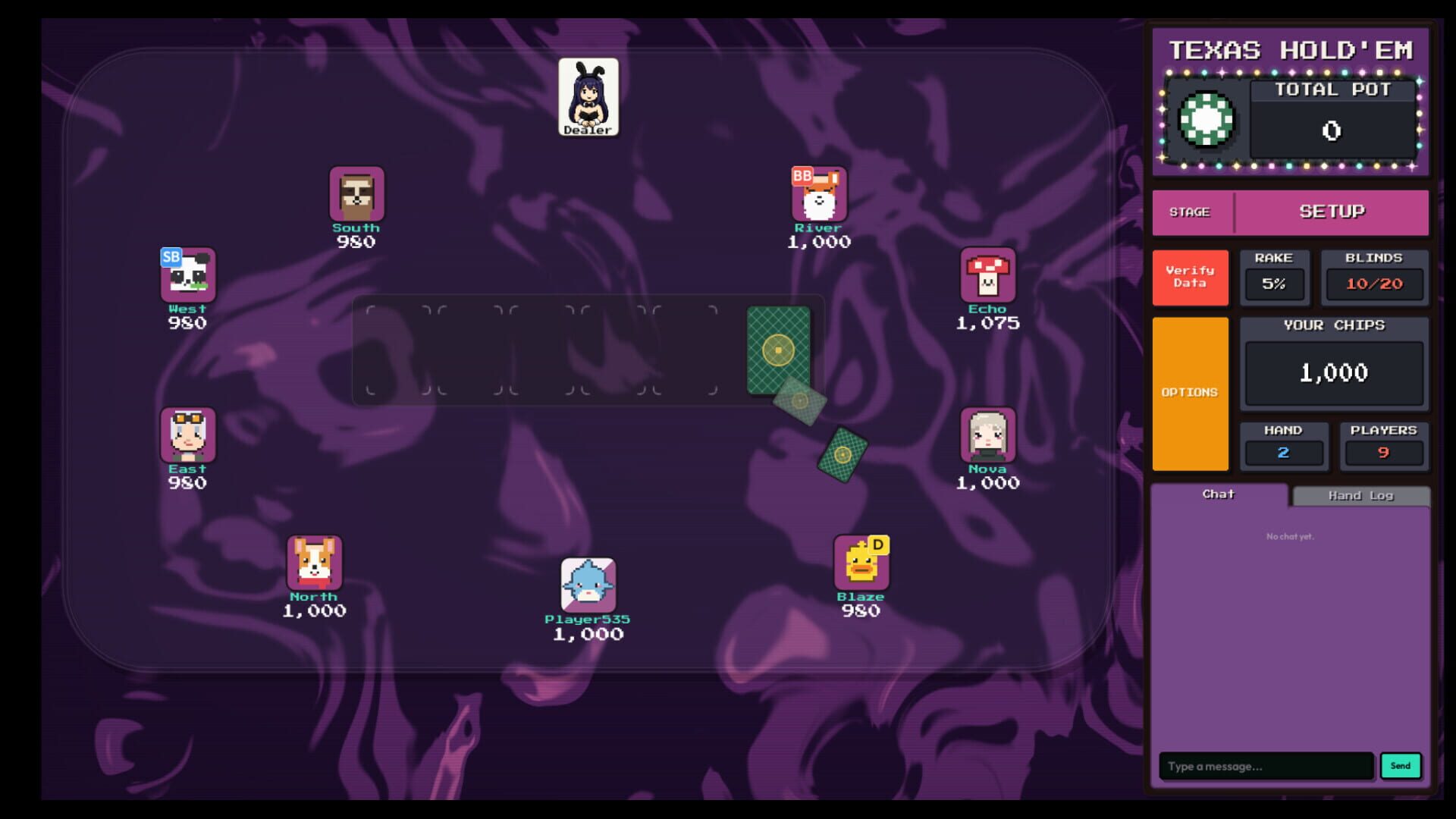 Pixel Texas Hold'em - Screenshot